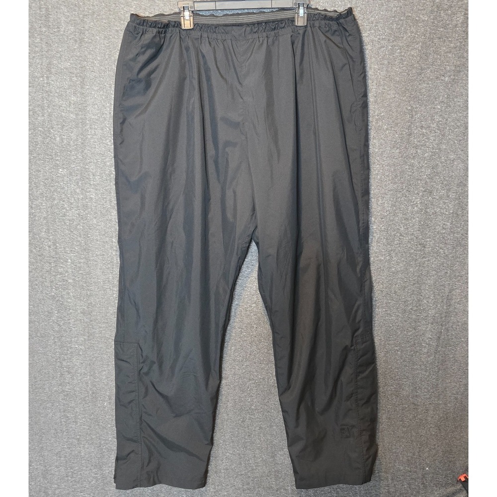 Footjoy DryJoys Golf Wind‎ Rain Pants Ankle Zip Drawstring Black Men's XXL